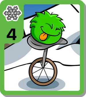 GREEN PUFFLE