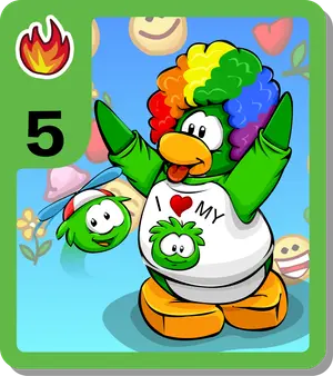 Goofy Green Puffle