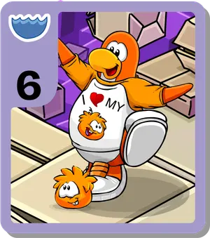 Zany Orange Puffle