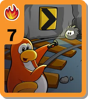 Black Puffles In Cart Surfer