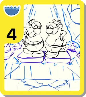 Water Ninja Poster Sketch