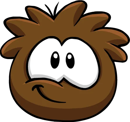 Brown Puffle sticker 3