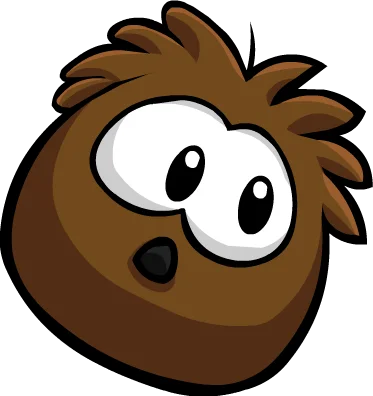 Brown Puffle sticker 1