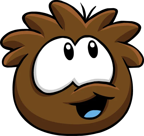 Brown Puffle sticker 2