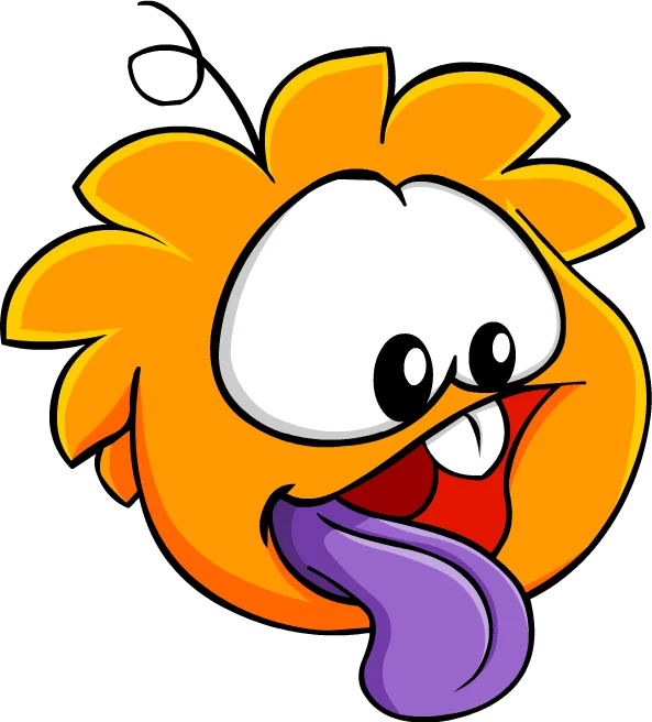 Orange Puffle sticker 3