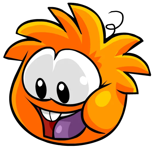 Orange Puffle sticker 1