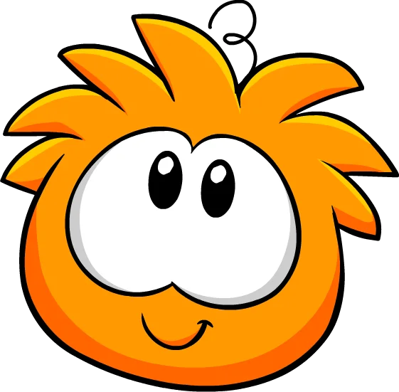 Orange Puffle sticker 2