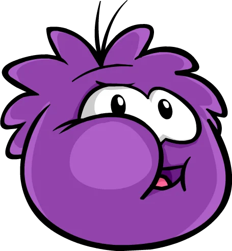 Purple Puffle sticker 2