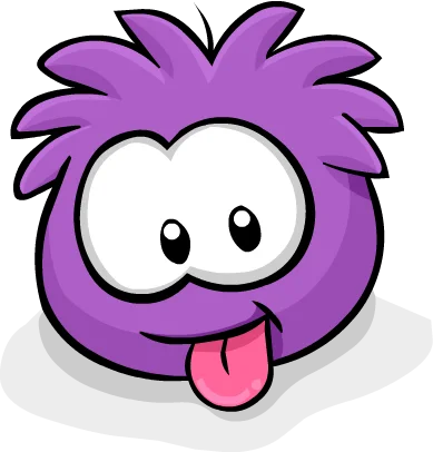 Purple Puffle sticker 3