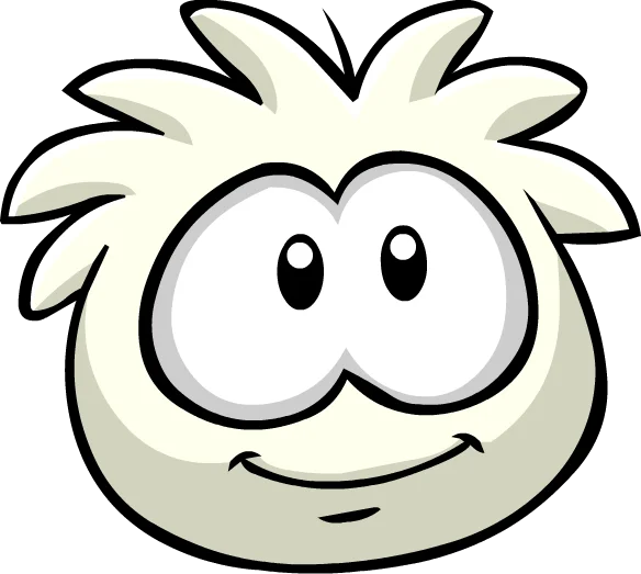 White Puffle sticker 3