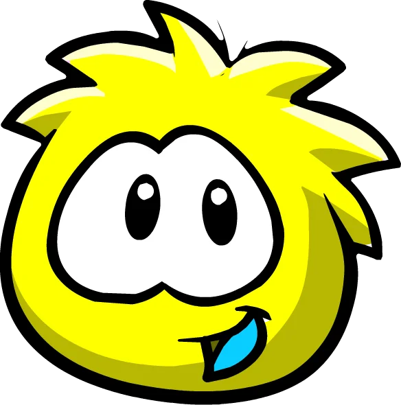 Yellow Puffle sticker 2