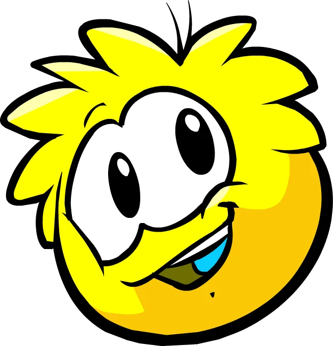 Yellow Puffle sticker 3
